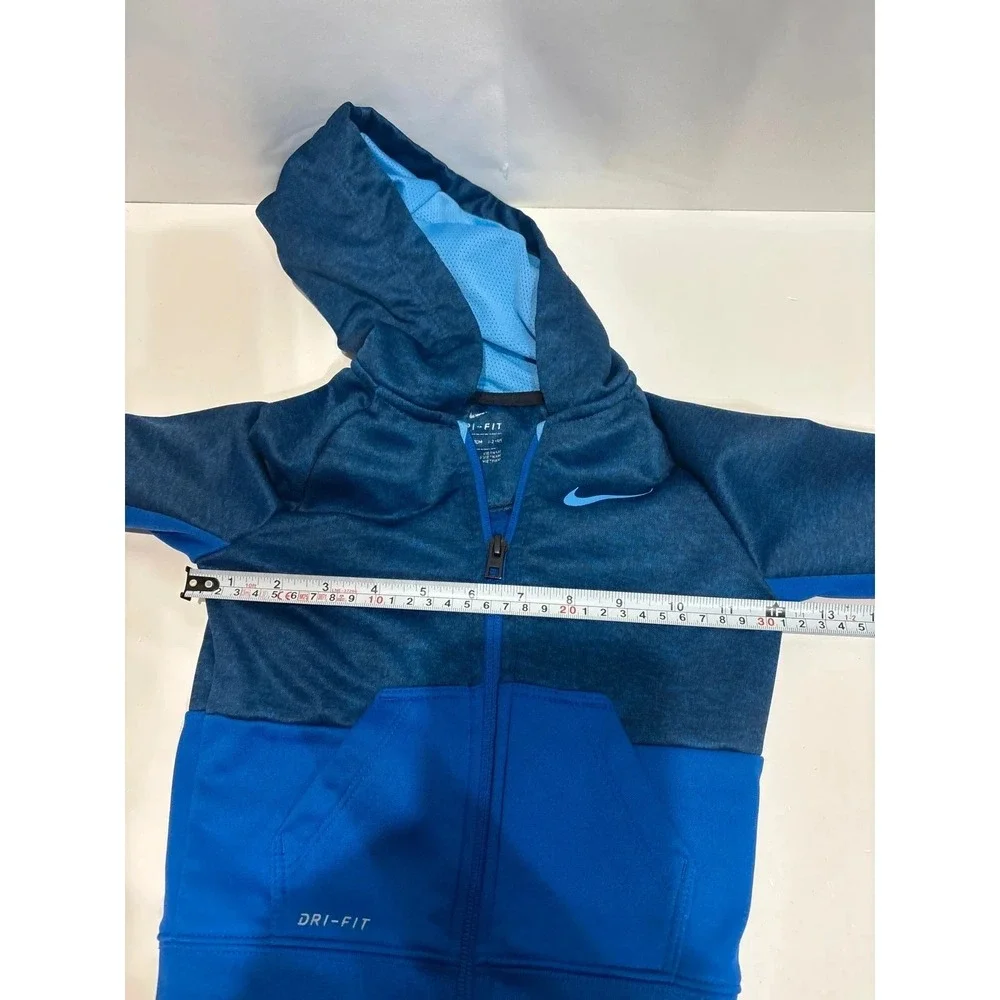 Boys Blue Nike Sweatshirt hoodie dry-fit 1-2 years